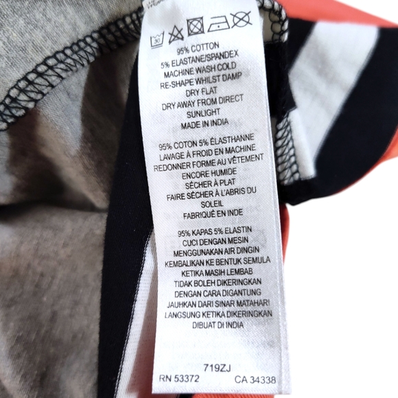 French Connection Jag Stripe Multicolor Dress Womens Size 6 - Picture 9 of 9